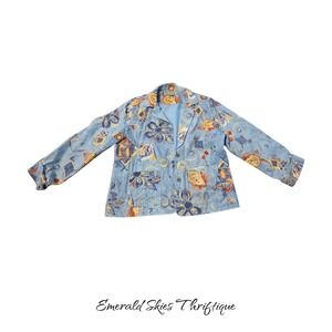 Parsley and Sage blazer jacket large  floral. Free shipping